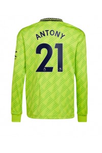 Fotbalové Dres Manchester United Antony #21 Třetí Oblečení 2022-23 Dlouhý Rukáv